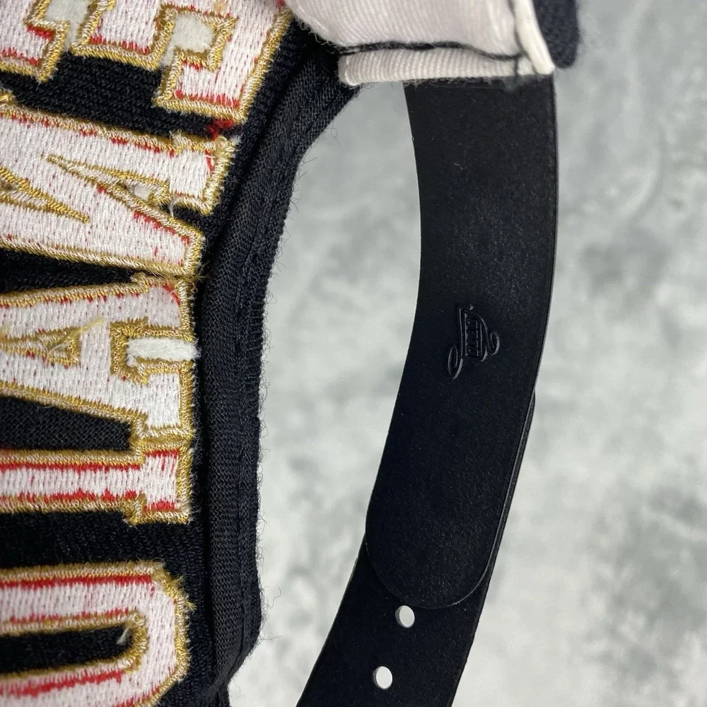 Vintage Ottawa Senators Hat Black Snapback‎ Blockhead Side Logo NHL Cap 90s